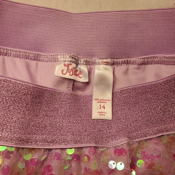 Sequined Mini Skirt with Built in Shorts - Picture 3 of 3